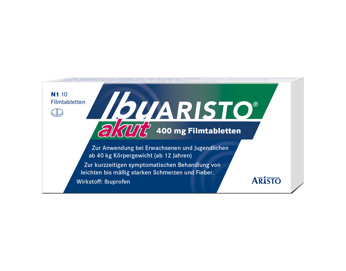 Ibu Aristo 400mg Filmtabletten Packshot