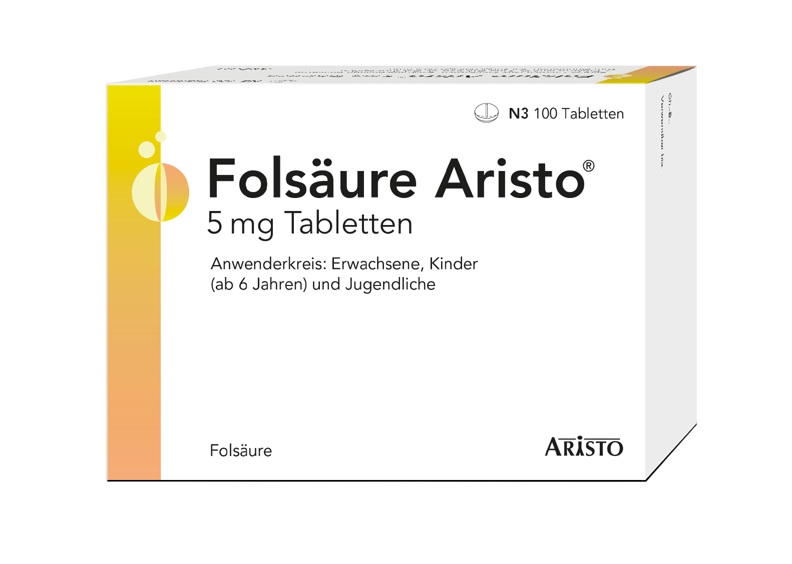 Folsäure Aristo® Tabletten Packung