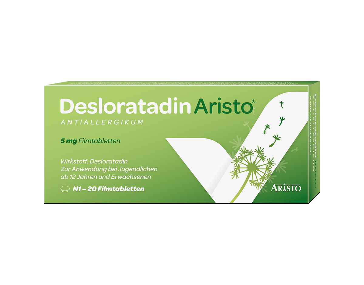 Desloratadin Aristo® 20 Filmtabletten Packshot